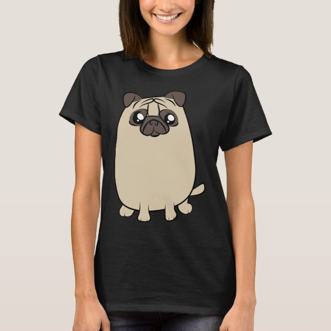 Cute pug pugs hund pet small hund pug Essential T- T Shirt (Framsida)