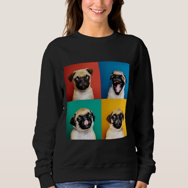 Cute Pug Puppy Classic T-Shirt 690 (Framsida)