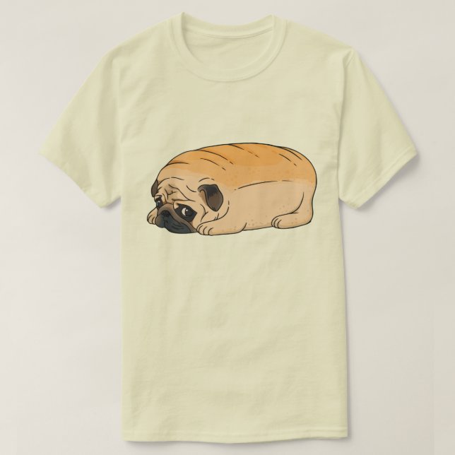 Cute Pug T-Shirt (Design framsida)