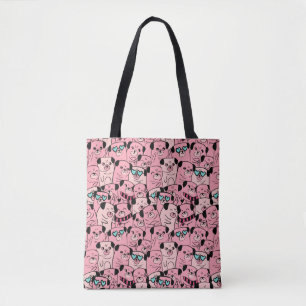 Cute Pug Tob Bag Tygkasse