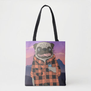 Cute Pug Tygkasse