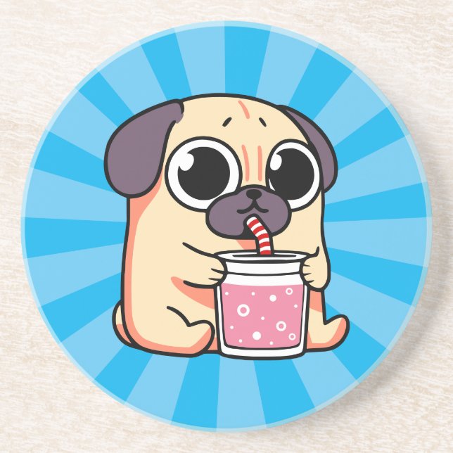 Cute Pug Underlägg (Framsidan)