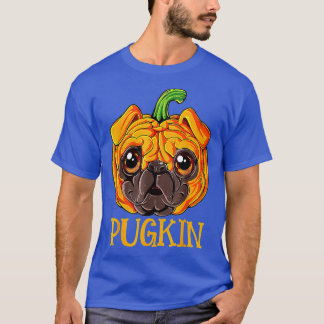 Cute Pugkin Pug Pumpkint Halloween T Shirt