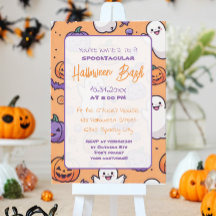 Cute pumkin Halloween Bash Orange Lila