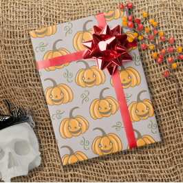 Cute pumkins Mönster Halloween Presentpapper