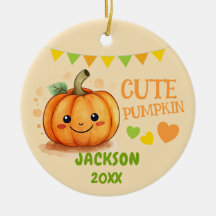 Cute Pumpkin-Anpassadet Photo Ornament