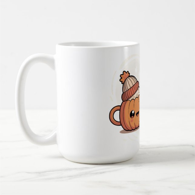 Cute Pumpkin Couple Mugs Kaffemugg (Vänster)