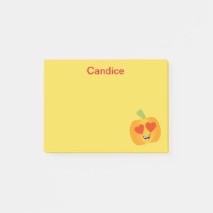 Cute Pumpkin Emoji Post-it Block
