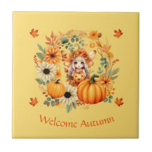 Cute Pumpkin Fairy in Autumn WANAN