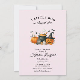 Cute Pumpkin Gender Neutral Halloween Baby Shower Inbjudningar