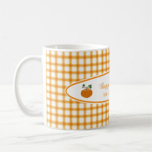 Cute Pumpkin Gult Orange Play Thanksgiving Gift Kaffemugg