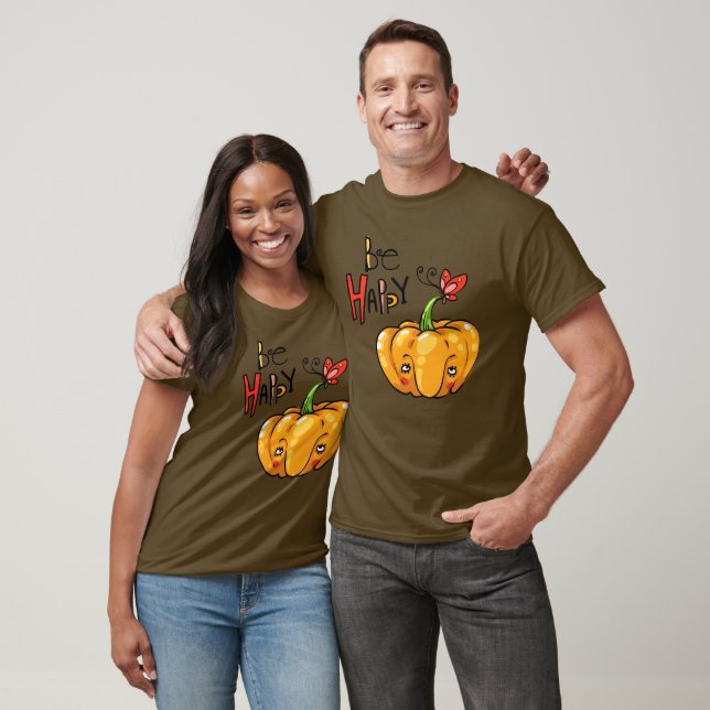 Cute Pumpkin "Hi" T Shirt (Unisex)