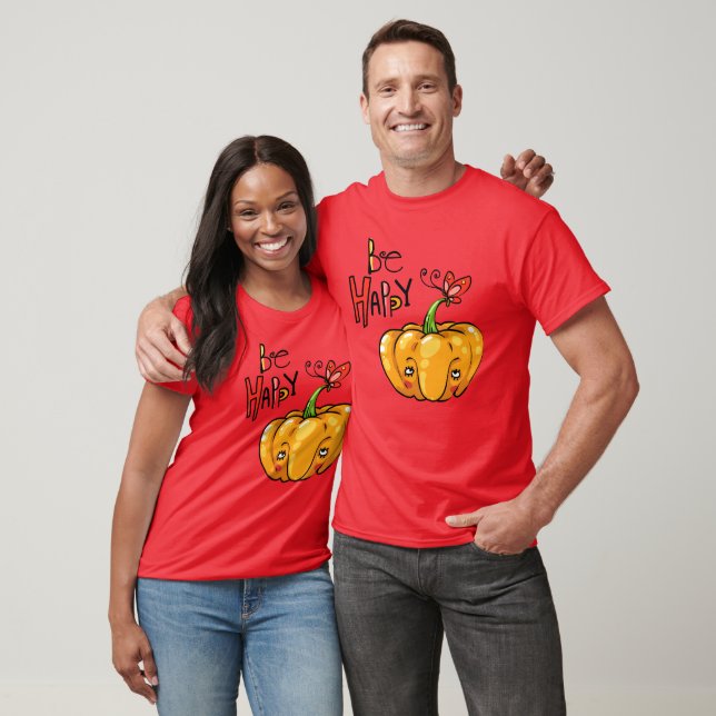Cute Pumpkin "Hi" T Shirt (Unisex)