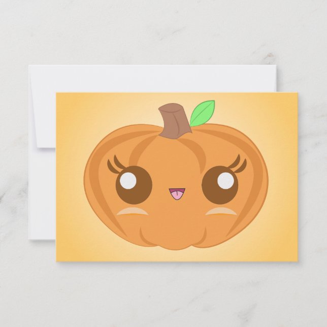 Cute Pumpkin-inbjudningar Inbjudningar (Framsida)