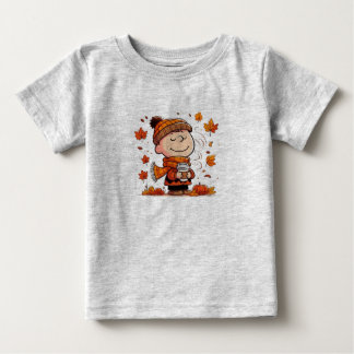  Cute Pumpkin Linus Fall Småbarn & Baby T-Shirt