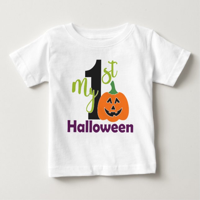Cute Pumpkin, min första Halloween T Shirt (Framsida)