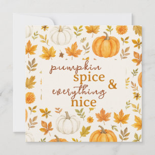 Cute Pumpkin Mönster Thanksgiving