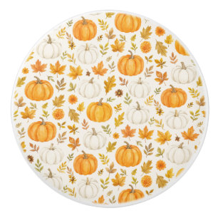 Cute Pumpkin Mönster Thanksgiving Knopp