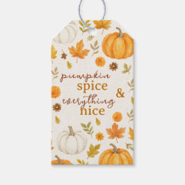 Cute Pumpkin Mönster | Thanksgiving Presentetikett