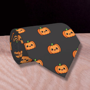 Cute Pumpkin Neck Tie Slips