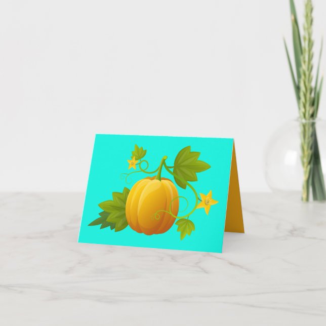 Cute Pumpkin Note Kort (Framsida)