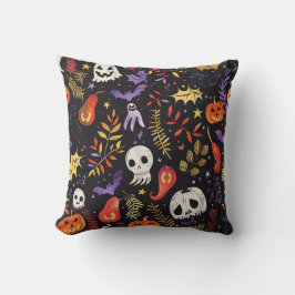 Cute Pumpkin och Skull Mönster Kudde