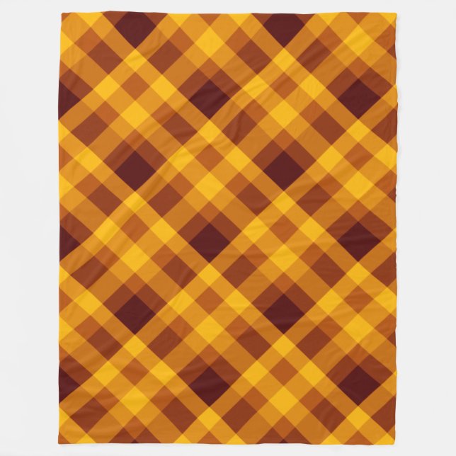 Cute Pumpkin Orange Play Large Fleece Blanket (Framsidan)