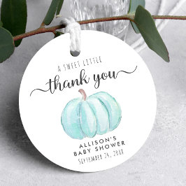 Cute Pumpkin Pojke Shower Tack Gåvor Etiketter