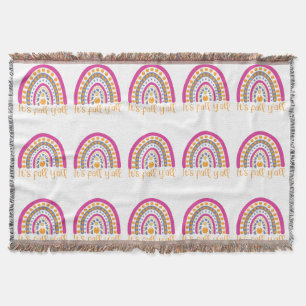 Cute Pumpkin Rainbow Filt