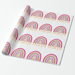 Cute Pumpkin Rainbow Wrapping Papper Presentpapper