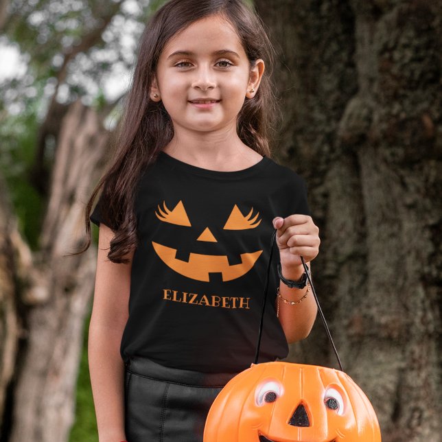 Cute Pumpkin Smile Halloween Gift T Shirt (Skapare uppladdad)