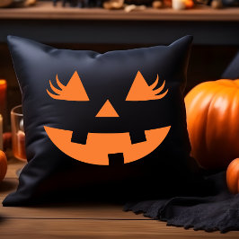 Cute Pumpkin Smile Halloween Kudde
