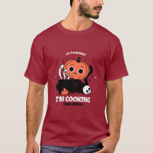 Cute Pumpkin Spell Chef Halloween T-Shirt