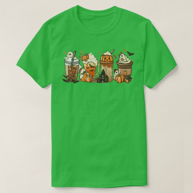 Cute Pumpkin Spice Coffee Autumn Fall Vibes Pumpki T Shirt (Design framsida)