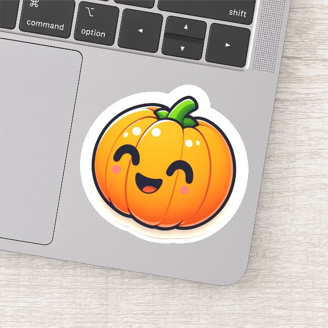 Cute Pumpkin Sticker Klistermärken (Detalj)