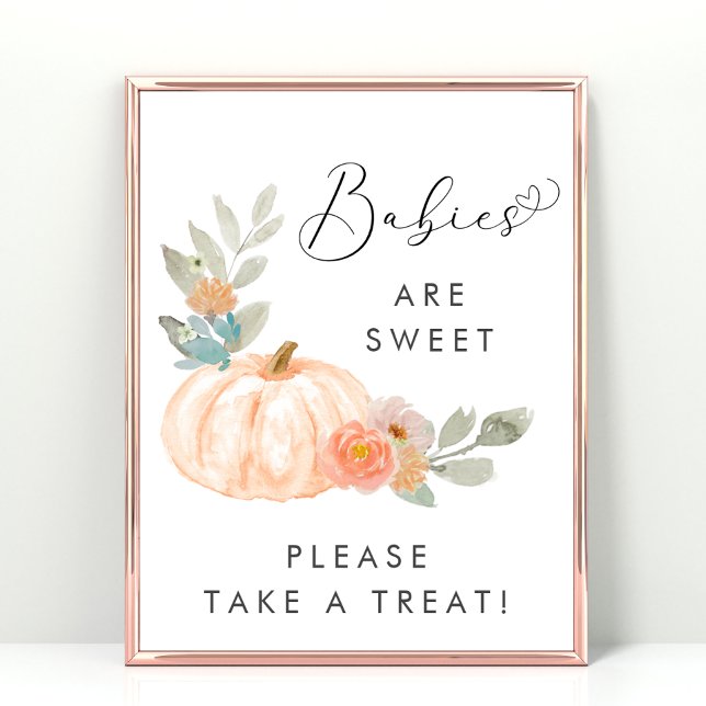 Cute Pumpkin Ta ett Poster för Behandla babyskor (Skapare uppladdad)