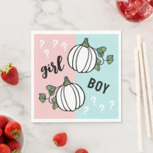 Cute Pumpkins Girl eller Boy Gender Reveal