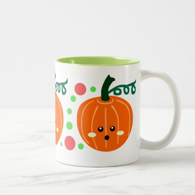 Cute Pumpkins Två-Tonad Mugg (Höger)