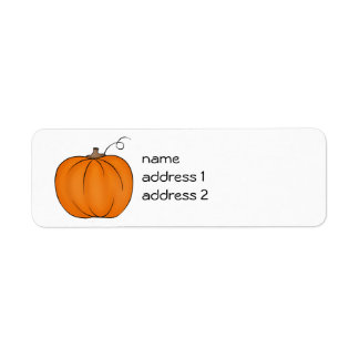 Cute pumpor-returetiketter returadress etikett