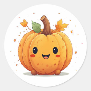 Cute pumpor runt klistermärke