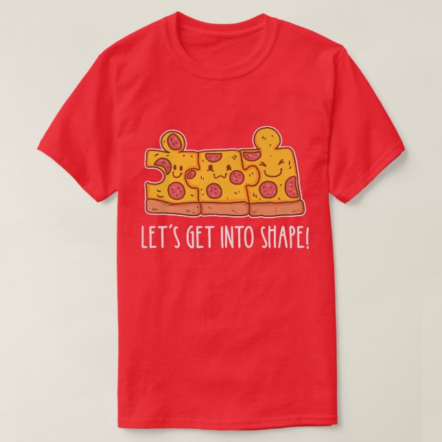 Cute Pun Kött Älskare Pizza 170 T Shirt (Design framsida)