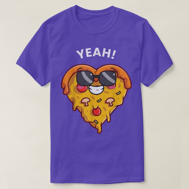 Cute Pun Kött Älskare Pizza T Shirt (Design framsida)