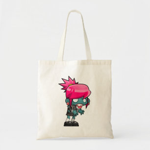 Cute Punk Sten Zombie Girl Illustration Tygkasse