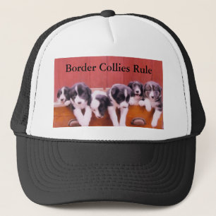 Cute Puppies Gräns Collies Rule Hat Truckerkeps