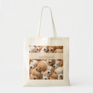Cute Puppies Hund älskare Namn Tote bag Tygkasse