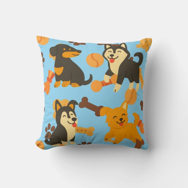 Cute Puppies Kudde (Framsida)