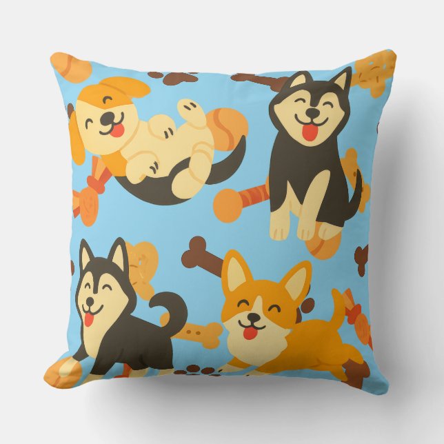 Cute Puppies Kudde (Framsida)