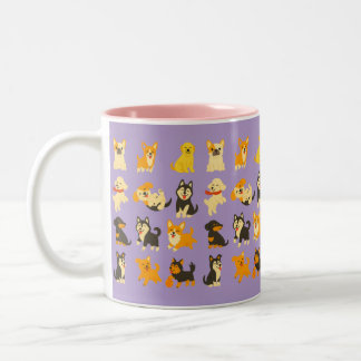 Cute Puppies Två-Tonad Mugg