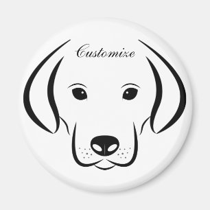 Cute Puppy Ansikte Thunder_Cove Magnet