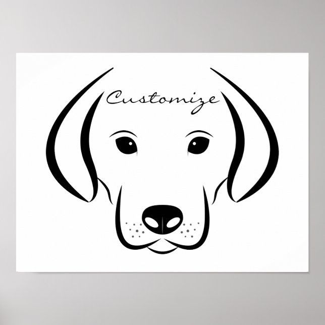 Cute Puppy Ansikte Thunder_Cove Poster (Framsidan)